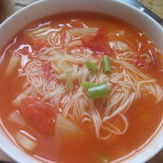 番茄土豆龙须面