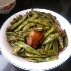 炖豆角肉块